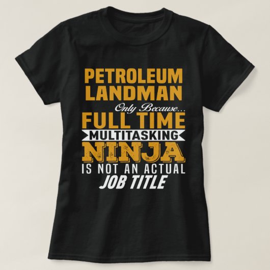 T-shirt Petroleum Landman (Design devant)
