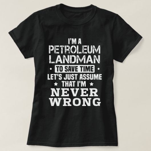 T-shirt Petroleum Landman (Design devant)