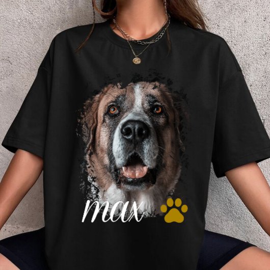 T-shirt Pet's Simple Modern custom votre nom de chien ici