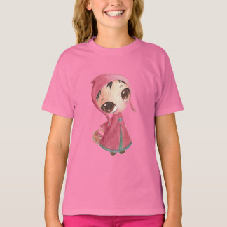 T-shirt Peu de capuchon rouge