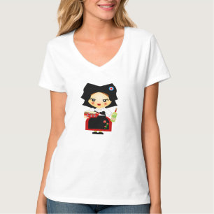 T-shirt Peu de fille d'Alsacian