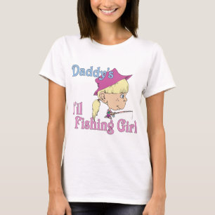 T-shirt Peu de fille de la pêche du papa