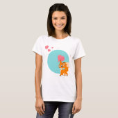 T-shirt Peu de Fox avec un ballon (Devant entier)