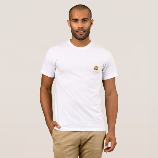 T-shirt Peu de logo d'hamburger (Devant entier)