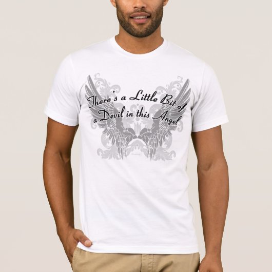 T-shirt Peu de peu d'un diable dans cet ange #1a (Devant)