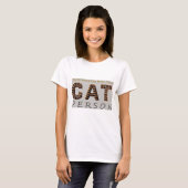 T-shirt Peu importe les cheveux, je suis un chat (Devant entier)