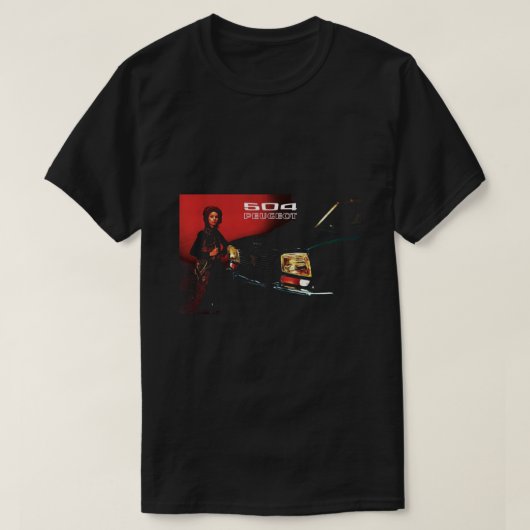 T-SHIRT PEUGEOT 504 (Design devant)