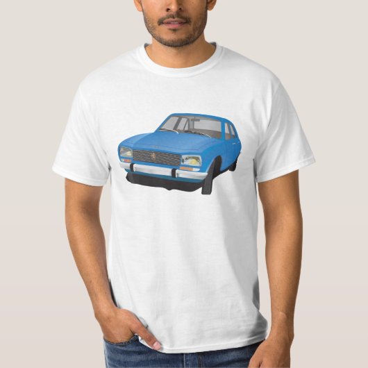 T-shirt Peugeot 504 (bleu) (Devant)