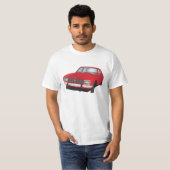 T-shirt Peugeot 504 (rouge) (Devant entier)