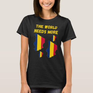 T-shirt Peuples Et Fans Tchadiens Le Monde A Besoin De Plu