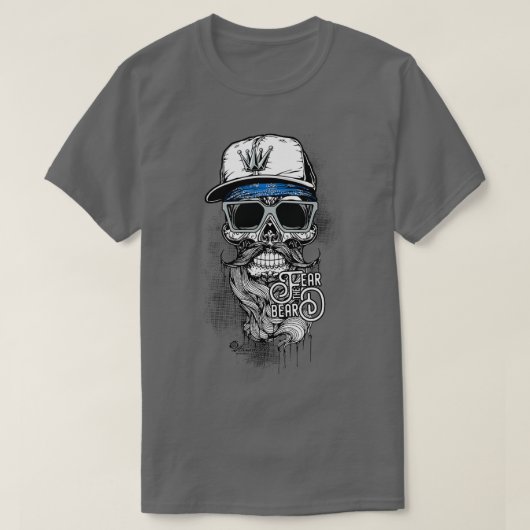 T-shirt Peur à la barbe 38 (Design devant)