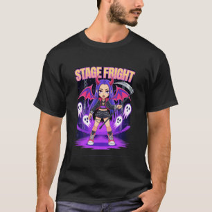 T-shirt Peur de la scène Idole d'Halloween avec fan de Kpo