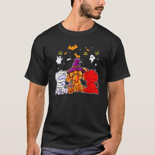 T-shirt Peur D'Éléphant Et Eléphant Mignon (Devant)
