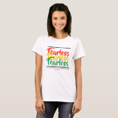 T-shirt PEUR Écriture chrétienne foi PSALM 27 (Devant entier)