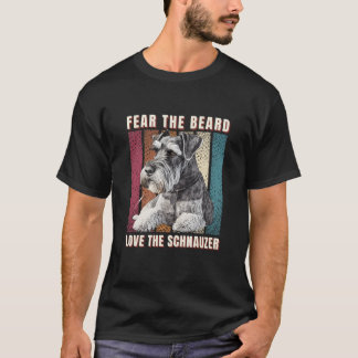 T-shirt Peur la barbe Aimer le Schnauzer