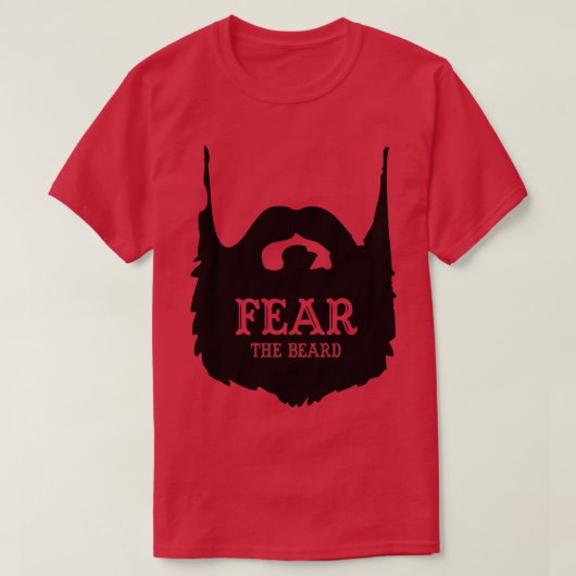 T-shirt Peur la Beard Chemise par Peur la Beard 3 (Design devant)