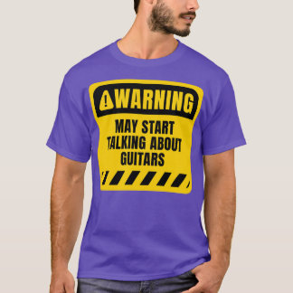 T-shirt Peut commencer à parler de Guitares