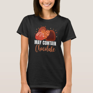 T-shirt Peut Contenir un graphique de mangeur alimentaire