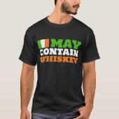 T-shirt Peut contenir un Whiskey | Funny Irish Drinking Hu (Devant)