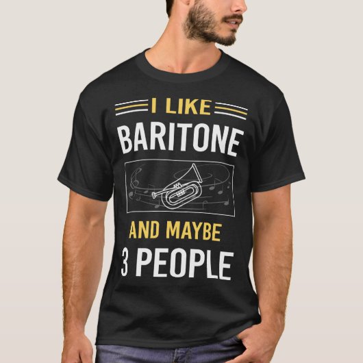 T-shirt Peut-être 3 personnes Baritone (Devant)