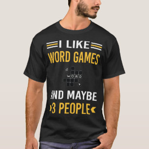 T-shirt Peut-Être 3 Personnes Jeux Word