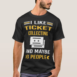T-shirt Peut-être 3 personnes Ticket Collecter des billets