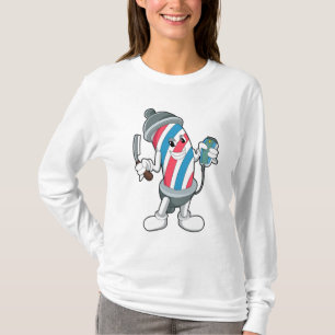 T-shirt Peut être coiffeur avec rasoir