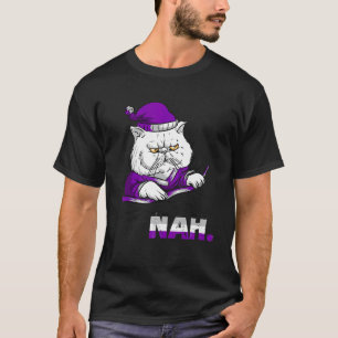 T-shirt Peut-être Jamais Nan Asexualité As Lgbqa Chat En c