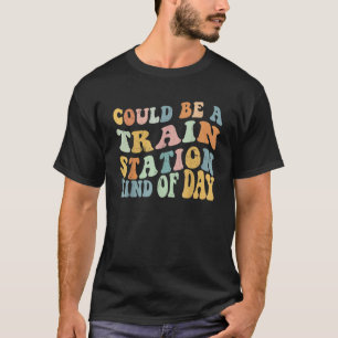 T-shirt Peut-Être Une Gare Ferroviaire Comme Une Gare De J