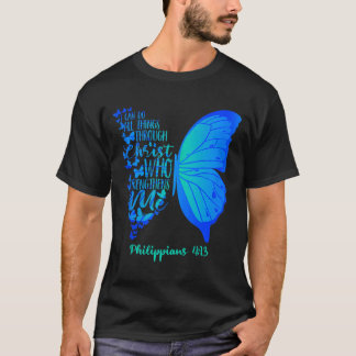 T-shirt Peut faire des choses par le Christ qui fortifie l