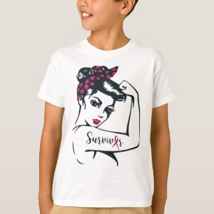 T-shirt Peut le guérir Rosie Riveter Cancer du sein Surviv