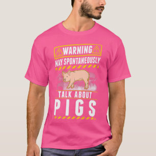 T-shirt Peut parler spontanément des cochons Premium 4113 