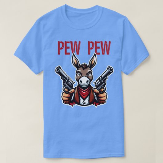 T-shirt Pew à âne (Design devant)