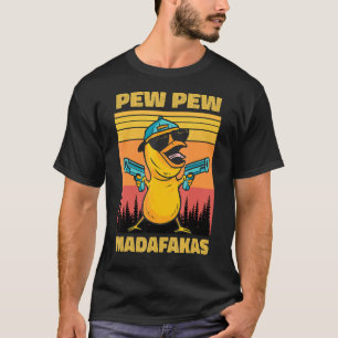 T-shirt Pew Pew espèces de cinglés Poulet Pew Pew Armes Dr