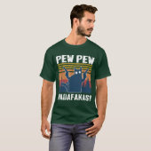 T-shirt Pew Pew Espèces d'imbéciles (Devant entier)