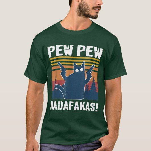 T-shirt Pew Pew Espèces d'imbéciles (Devant)