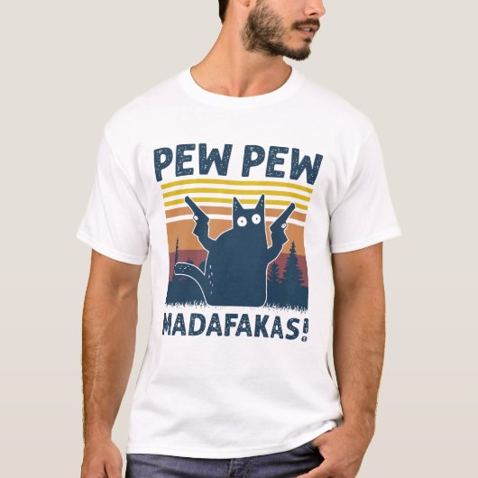 t-shirt pew pew madafakas (Devant)