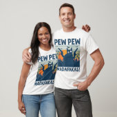 T-shirt Pew Pew Madafakas Funny Cat (Unisexe)
