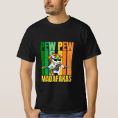 T-shirt pew pew madafakas - mignonne licorne (Devant)