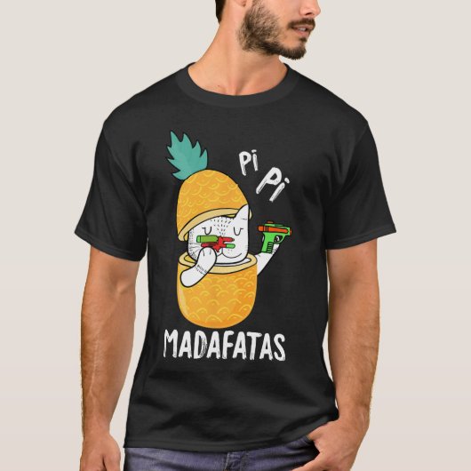 T-shirt Pew Pew Madafakas Pi-day Drôle Chat Professeur Élè (Devant)