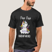 T-shirt Pew Pew Madafakas Unicorn with Pistols Fantasy (Devant)