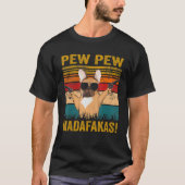 T-shirt Pew Pew Pew Madafakas French Bulldog Funny Chien G (Devant)
