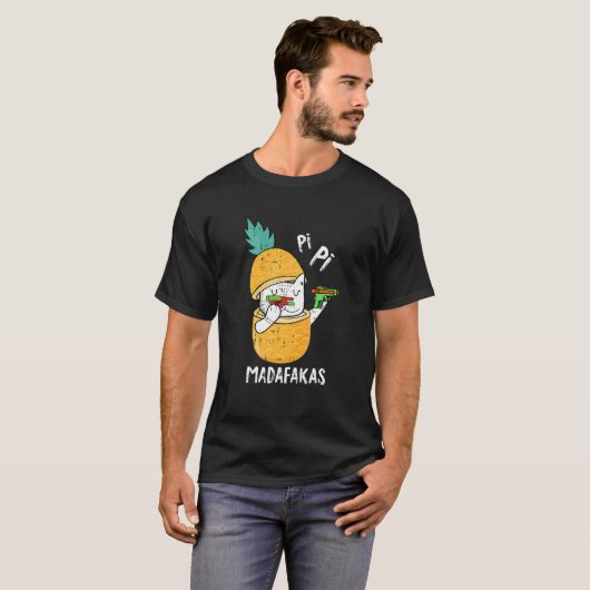 T-shirt Pew Pew Pew Madafakas Pi-Day Funny Cat Enseignant (Devant entier)