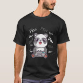 T-shirt Pew Pew Pew Pew Cute Panda jeu vidéo (Devant)