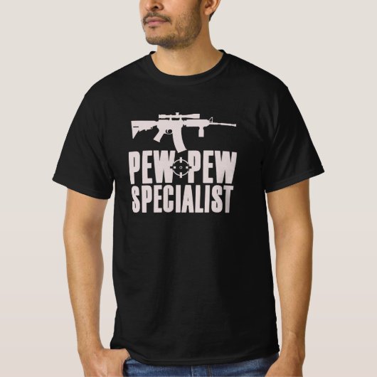 T-shirt Pew Pew Specialist Airsoft/Paintball (Devant)
