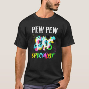 T-shirt Pew Pew Spécialiste Paint Gun Lecteur de Speedball