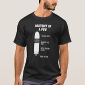 T-shirt Pew Pewer Anatomy Science Arme Geek Jeu d'armes (Devant)