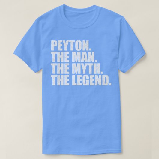 T-shirt PeytonPeyton Nom Peyton prénom (Design devant)