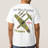 T-shirt Pfive1 A-36 Apache "a obtenu des freins de piqué ? (Dos)