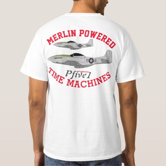 T-shirt Pfive1 "mustang de P-51 " (Dos)